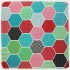 tela patchwork hexagonos